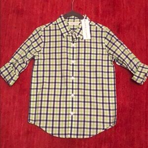 JANIE AND JACK Plaid Button Down